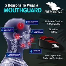 Load image into Gallery viewer, FreeCrows Boxing Reflex Ball Boxing Wraps MMA Mouthguard SET of 3
