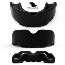 Load image into Gallery viewer, MMA Mouthguard - (pack of 2) Teeth Protection All Contact Sports Black/Clear by Freecrows